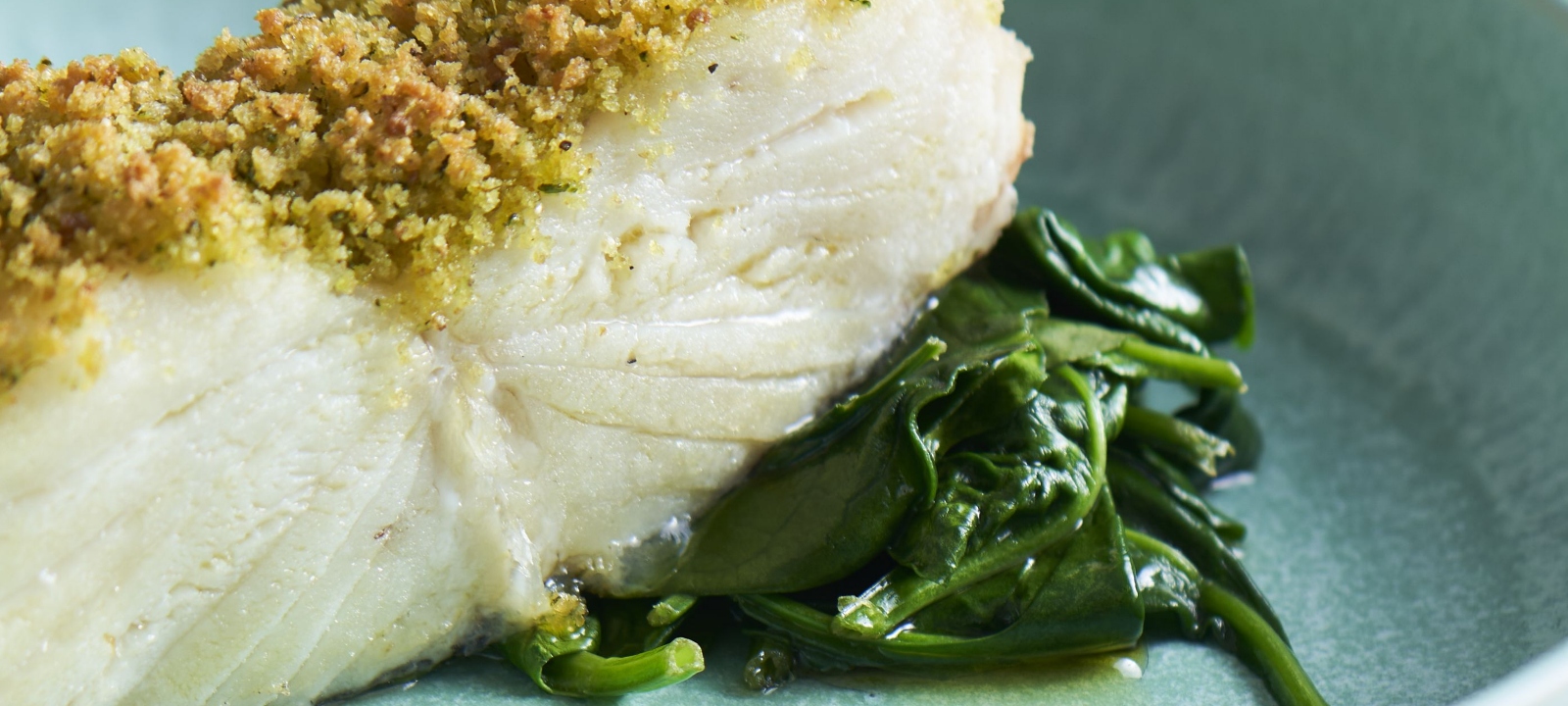 Bacalhau com Broa e Espinafres