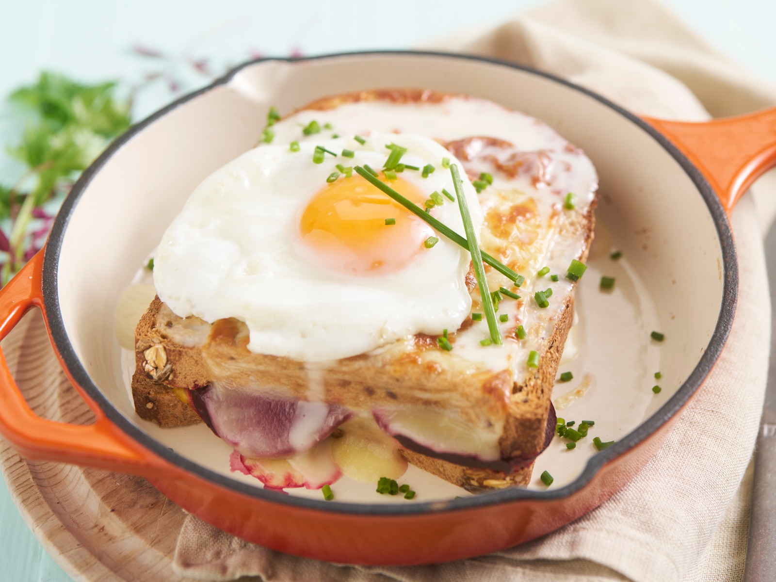 imagem de Croque madame vegetariano